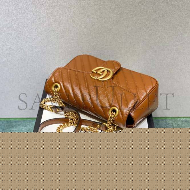 G*u*i marmont small matelasse shoulder bag 443497 (26*15*7cm)